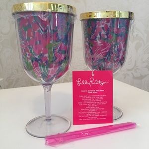 Lilly Pulitzer Beverage glasses,Drink Ware, GWP